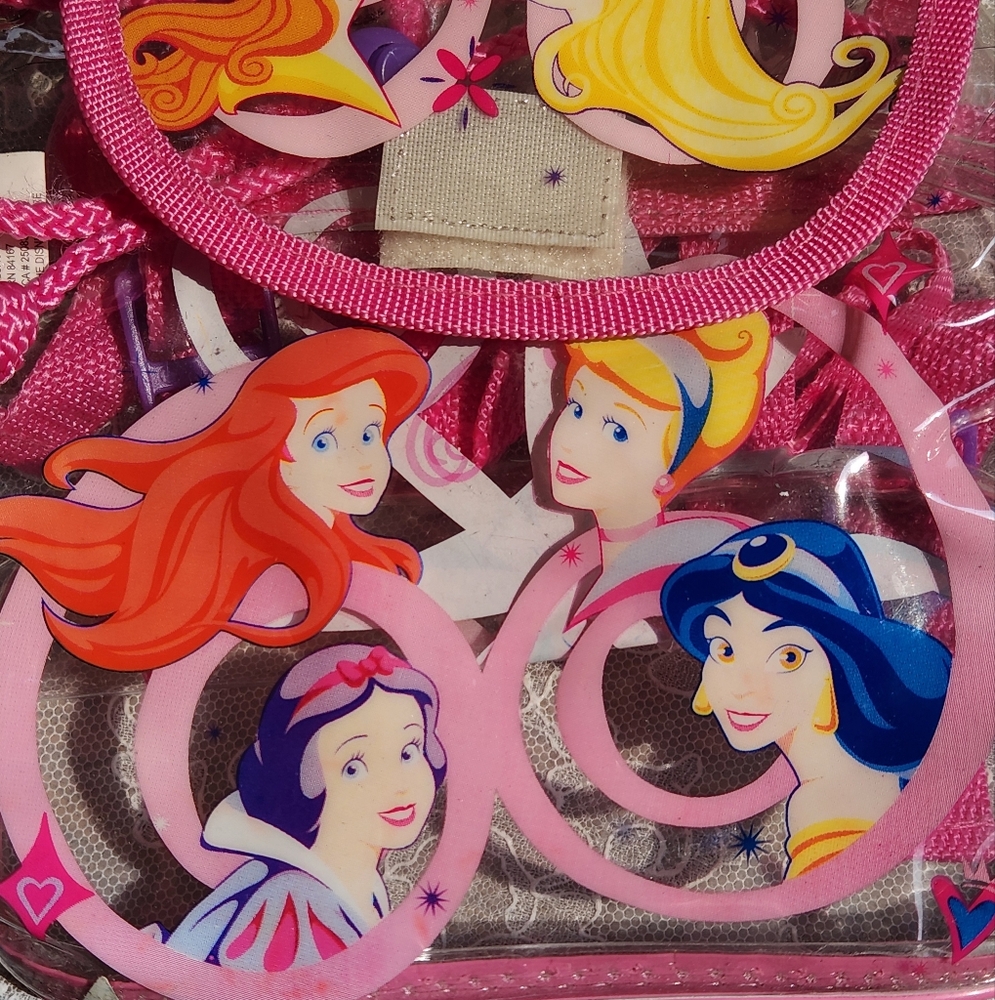VINTAGE DISNEY PRINCESS Clear Plastic Small Backpack/Bag/Purse - Picture 5 of 10